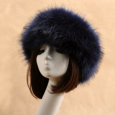 

Women Russian Thick Fluffy Cap Fake Faux Fur Headband Hat Winter Ear Warmer Ski