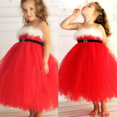 

US Stock XMAS Newborn Toddler Baby Girl Tutu Dress Jumpsuit Party Outfit Costume