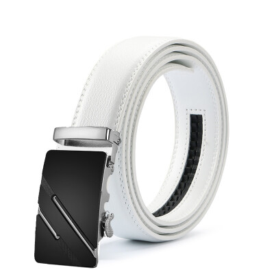 

New Designer letter buckle Automatic Buckle Cowhide Leather belt men jaguar designer white belts mens belts luxury 110-125cm