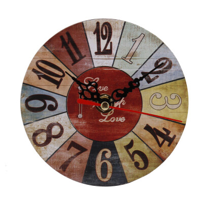 

Gobestart Vintage Style Antique Wood Wall Clock for Home Kitchen Office