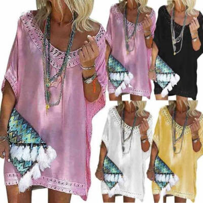 

Bikini Cover Up Sarong Swimwear Kaftan Dress Summer Beach Wear Lace Crochet