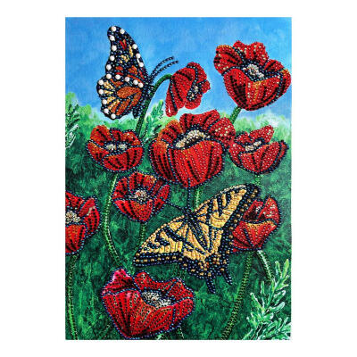 

5D DIY Special-shaped Diamond Painting Butterfly Flower Cross Stitch Kit