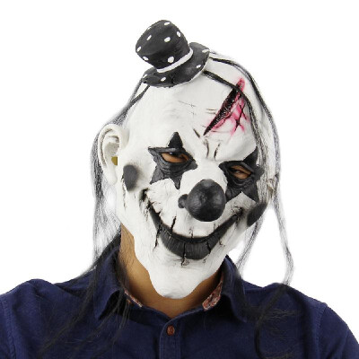 

Latex Full Head Creepy Clown Mask Horror Scary Cosplay Mask for Halloween Masquerade Costume Party Props