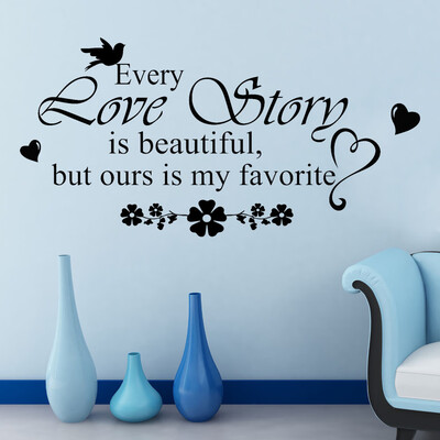 

〖Follure〗Love Story Removable Art Vinyl Mural Home Room Decor Wall Stickers