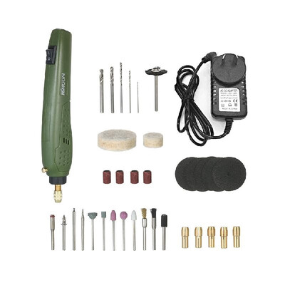 

KKmoon Multi-functional Mini Electric Grinder Set Electric Drill Grinding Rotary Tool Kit for Milling Trimming Polishing Engraving