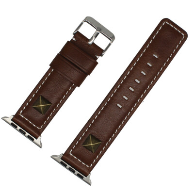 

〖Follure〗Willow Nail Leather Buckle Wrist Watch Band Strap Belt For Watch For Apple Watch