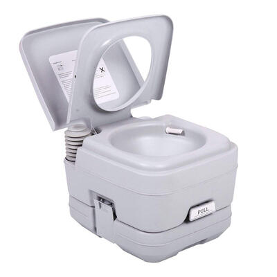 

Ktaxon 28 Gallons Portable Toilet 10L Leak Proof Flushable Water Porta PottyPotti with Tanks for Camping RV BoatingHiking