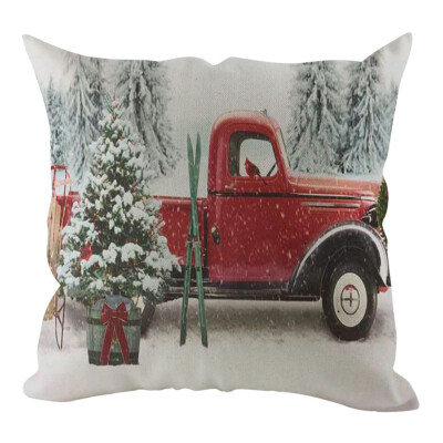 

Tailored Christmas Pillow Cover Pillowcases Decorative Sofa Cushion Cover Home Decoration