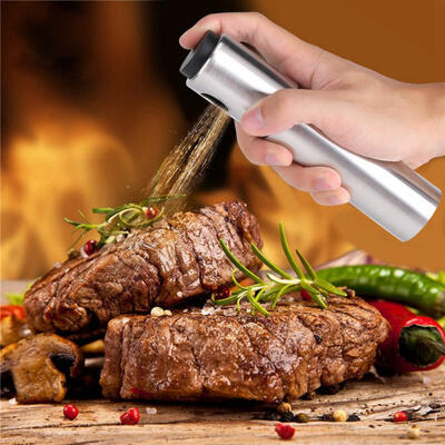 

Greensen Stainless Steel Olive Oil Spraying Bottle Dispenser Sprayer Can Jar Kitchen Barbecue Tool