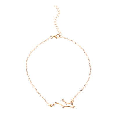 

Constellation Anklet 14K Gold Filled Cubic Zirconia Diamonds Ankle Bracelet Chain Summer Beach Jewelry Gifts