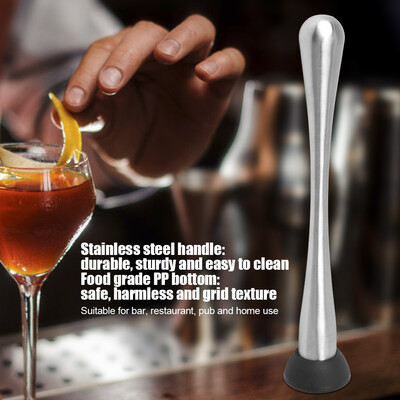 

Greensen Bar Muddler Mojito MuddlerStainless Steel Bar Stick Cocktail Muddler Mojito Fruit Mixer DIY Drink Wine Barware Tool