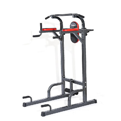 

TOMSHOO Adjustable Sturdy Steel Pull Up Stand Rack Push Up Pull Knee Raise Multi Station Power Tower Muscle Strength Toner Home Gy