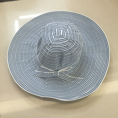 

South Korean students striped fisherman hat Hat Hat Korean bow casual personality of men&women Sun Sun Hat