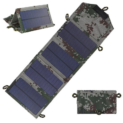 

7W Foldable Solar Charger Certified Sun Power Panel Portable Power Source for Cell Phone Tablet PC Power Bank