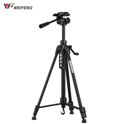 

WF WT-3730 Portable Photography Tripod Stand Aluminum Alloy Max Load 3kg66lbs Max Height 152cm with 14 Inch Screw Quick Relea