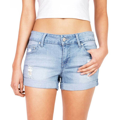 

Ripped Roll Hem Short Pants