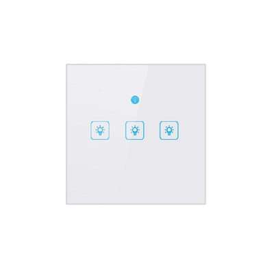 

WiFi Smart Touch-Switch Wall Switch Light UK Standard Touch-Screen Switch Crystal Glass Panel LED Lamp Switches