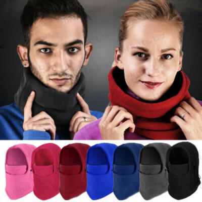 

Men Women Winter Fleece Hats Thick Warm Snow Cap Face Mask Cycling Hat Outdoor