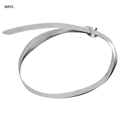 

Greensen 10mm1m Stainless Steel Cable Tie Industrial Pole Wire Cable Ties Straps
