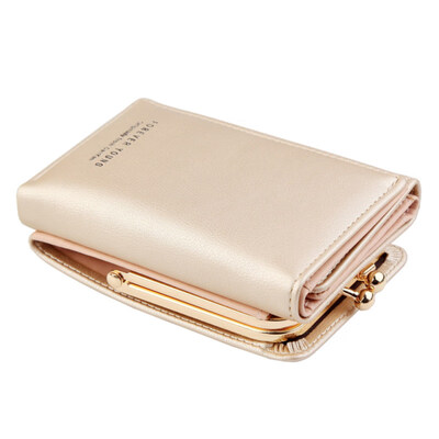 

Fashion Women Faux Leather Trifold Short Wallet Cash Card Holder Coin Purse