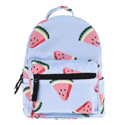 

Summer Mini Backpacks Women Kids 3D Watermelon Printed Shoulder Schoolbags