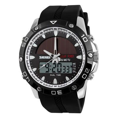 

SKMEI 1064 Solar Energy Digital Watch Multifunctional Outdoor Waterproof Sports Wristwatch