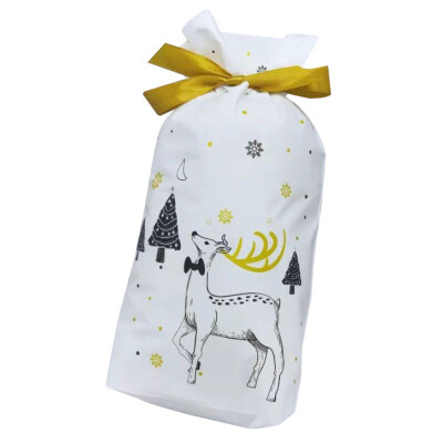 

50 PCS Christmas Candy Bags Pocket Sweet Candy Biscuit Christmas Gift Bag Santa Gift Bag Decorations