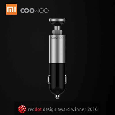 

Xiaomi CooWoo Car Charger BT Wireless Earphone 2 In 1 Handfree Wireless Call Headset Aluminium Alloy For Android IOS