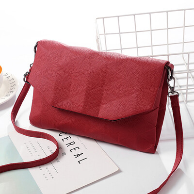 

Small square bag shoulder diagonal cross bag Lingge embossed small bag pu multicolor wild female bag