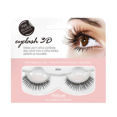 

〖Follure〗1 Pair 3D False Lashes Fluffy Strip Eyelashes Long Natural Party Makeup