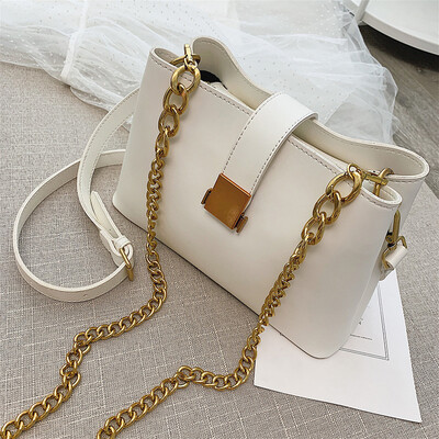 

Ins transparent jelly bag female bag 2019 summer new Korean version of the wild diagonal cross-sea chain shoulder bag