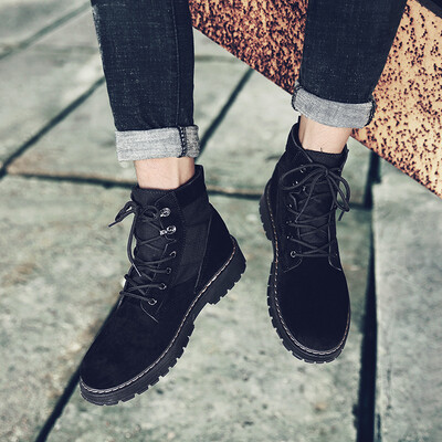 

Outdoor nubuck leather boots England suede high-slip skid boots