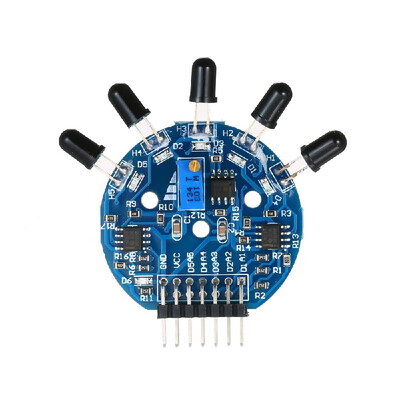 

Flame Sensor Module 5 Channels Flame Fire Sensor Module 14-Pin Fire Fighting Light Detection