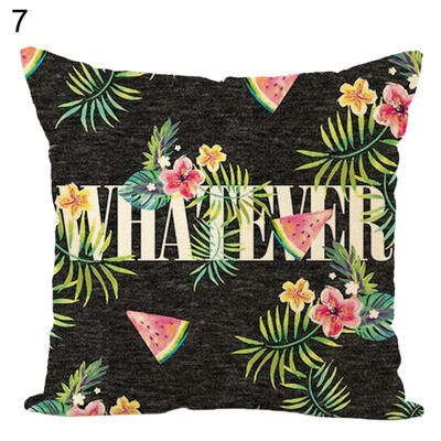 

Green PlantsFlower Throw Pillow Case Cushion Cover Sofa Bed Car Home Decor