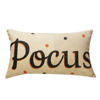 

Siaonvr Halloween Pillow Cases Linen Sofa Pumpkin ghosts Cushion Cover Home Decor