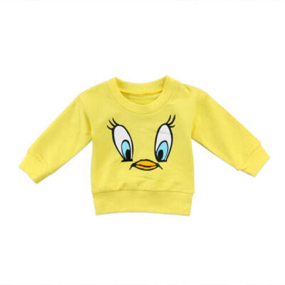 

Pretty Toddler Kids Baby Girls Boy Cartoon T-shirt Top Sweatshirt Sweater Yellow