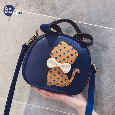 

Cute Cat womens shoulder bag crossbody bags for Girl women 2019 Soft PU leather Small luxury handbags women bags Messenger Bags