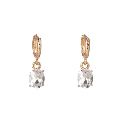 

cute endless crystal hoop earrings for women girls cartilage Geometric earring hoop earrings cz jewelry party gift