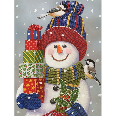 

Kirin Diamond Painting Christmas 5d DIY Diamond Embroidery Snowman Full Drill Cartoon Picture Of Rhinestone Decoration