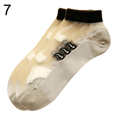 

Summer Women Marine Series Ultra Thin Transparent Low Cut Short Ankle Socks