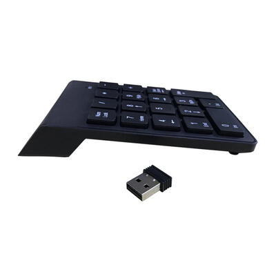 

Small Mini Battery Powered 24G Bluetooth Wireless Numeric Keyboard Keypad For Accounting Laptop Desktop Tablet PC
