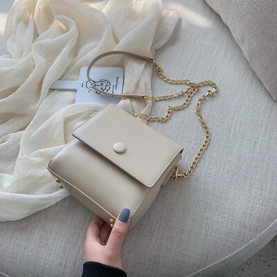 

Summer simple womens bag Korean version of Joker chic chain bag new 2019 shoulder bag casual slung small square bag