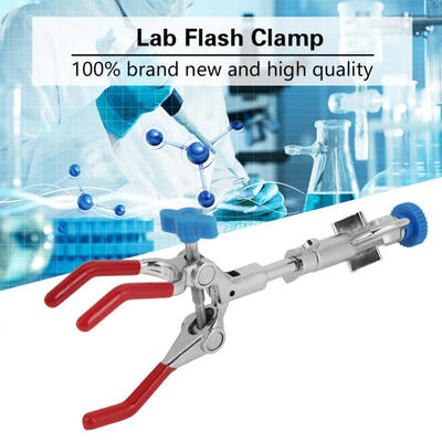 

Greensen Adjustable Three-Prong Swivel Flask Clamp Lab Test Tube Condenser Lab Holder