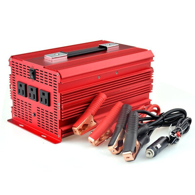 

BESTEK 3 AC Outlets 2000W Power Inverter with Car Battery Clip & Car Cigarette Lighter Adaptor