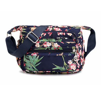 

Nylon Oxford printed one-shoulder bag with star pattern Handbag