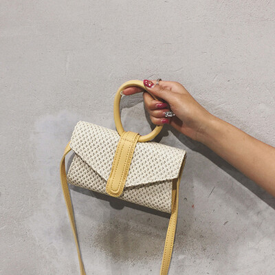 

Tailored Fashion Women Retro Weave Handle Bag Messenger Bags Crossbody Bag Shoulder Bag