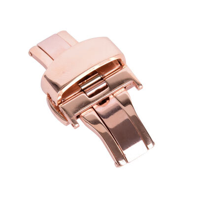 

Automatic Double Click Butterfly Buckle Watch Automatic Push Button Fold Deployment Clasp Strap Buckle