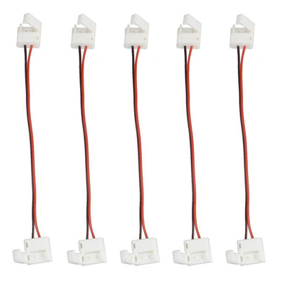 

Waterproof 2 Pin SMD 5050 3528 Flex LED Strip Connector 5PCS