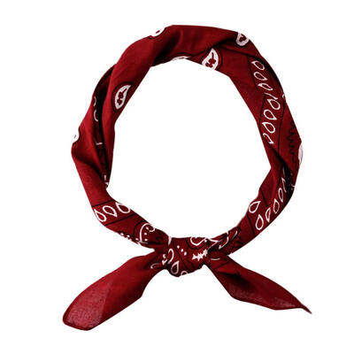 

Hip Hop Unisex Women Men Shawl Cashew Flower Print Square Scarf Hair Band