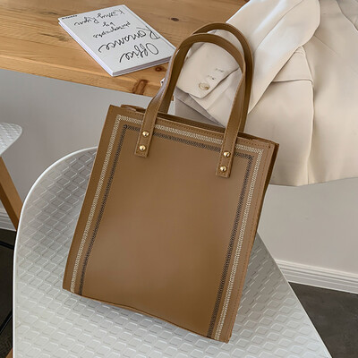 

Tailored Women Fashion Rivet Retro Large Capacity Shoulder Tote Handbag Casual Bag